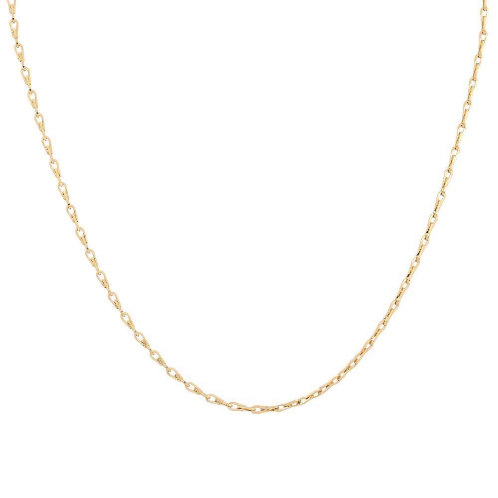Basic steel necklace oval GB