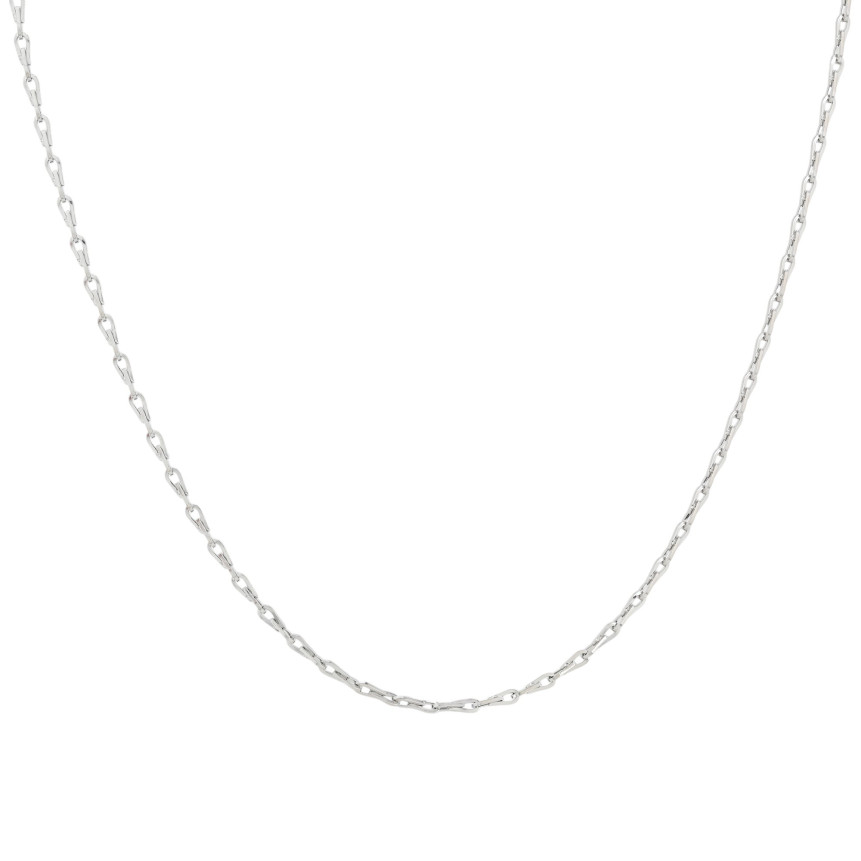 Collana in acciaio di base ovale GB