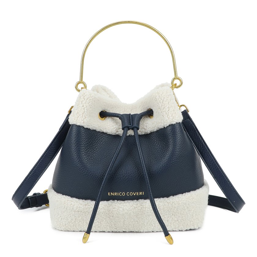 Borsa a mano con pelliccia