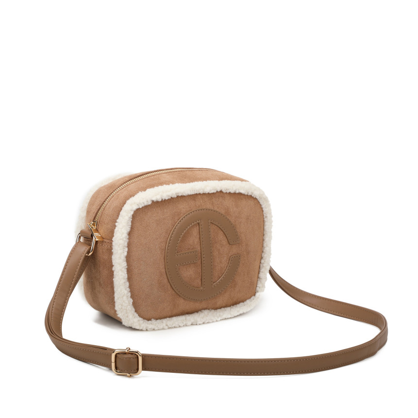 Sac à bandoulière avec fourrure