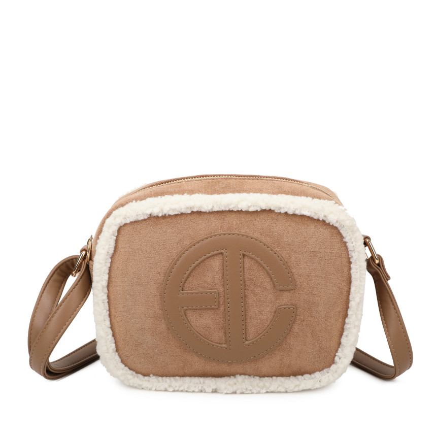 Sac à bandoulière avec fourrure