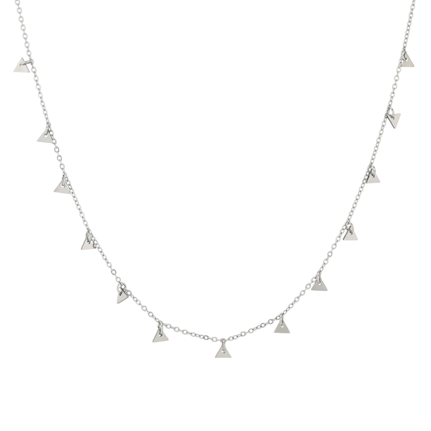 Collier en acier pendentifs triangulaire GB