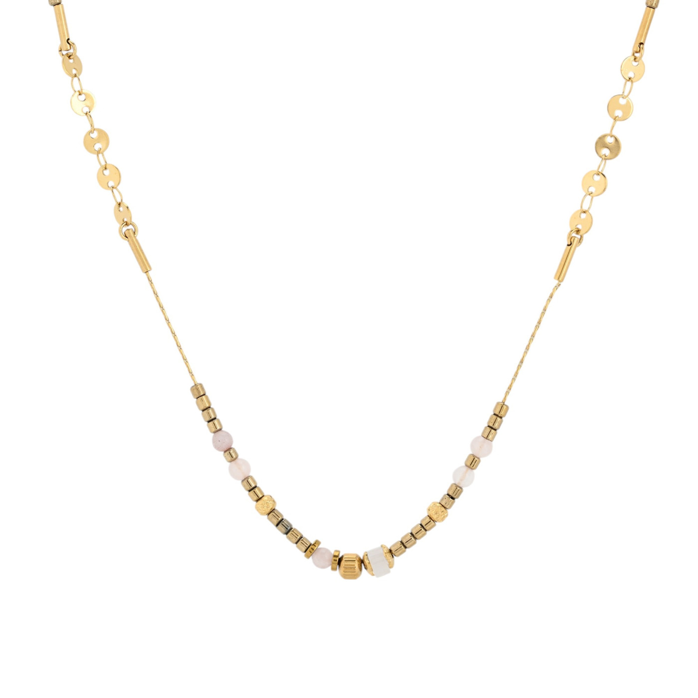 Collier Delicate en acier avec petits éléments