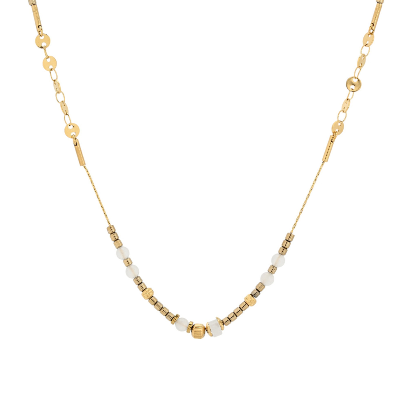 Collier Delicate en acier avec petits éléments