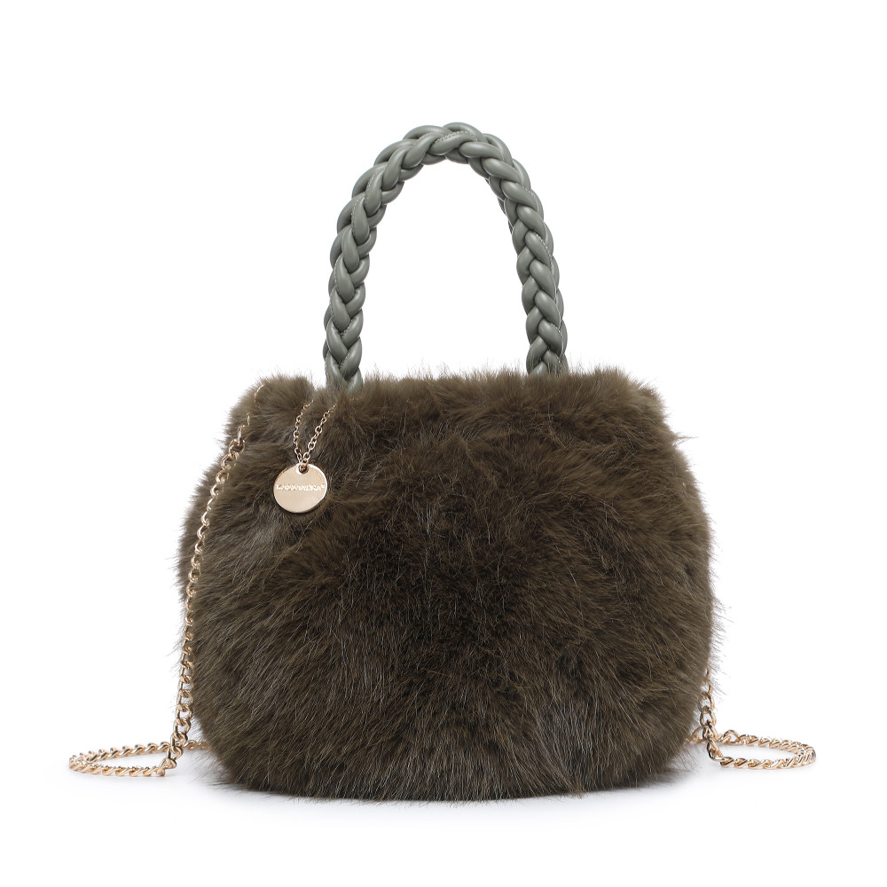 Bolso de mano con asa trenzada