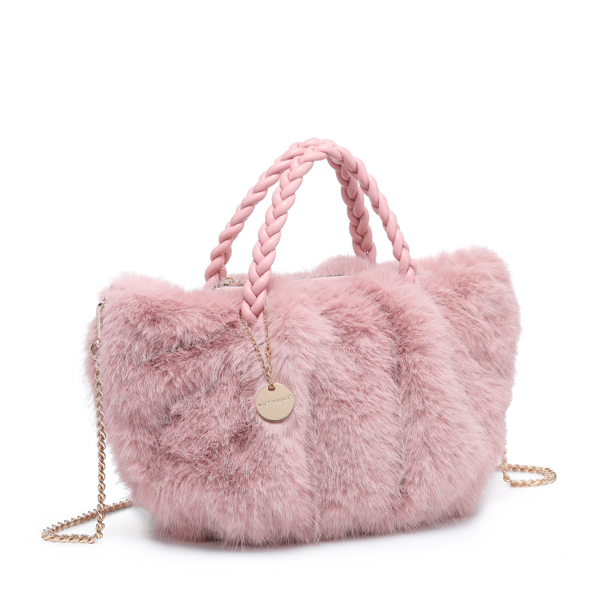 Borsa a mano con manico intrecciato
