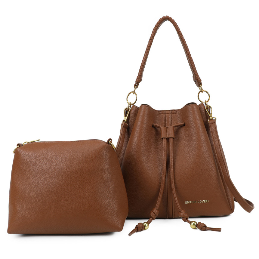 Bolso Shopper estilo caramelo