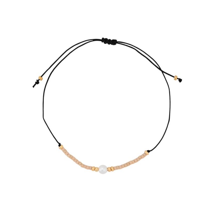 Ensemble de trois bracelets en acier beige
