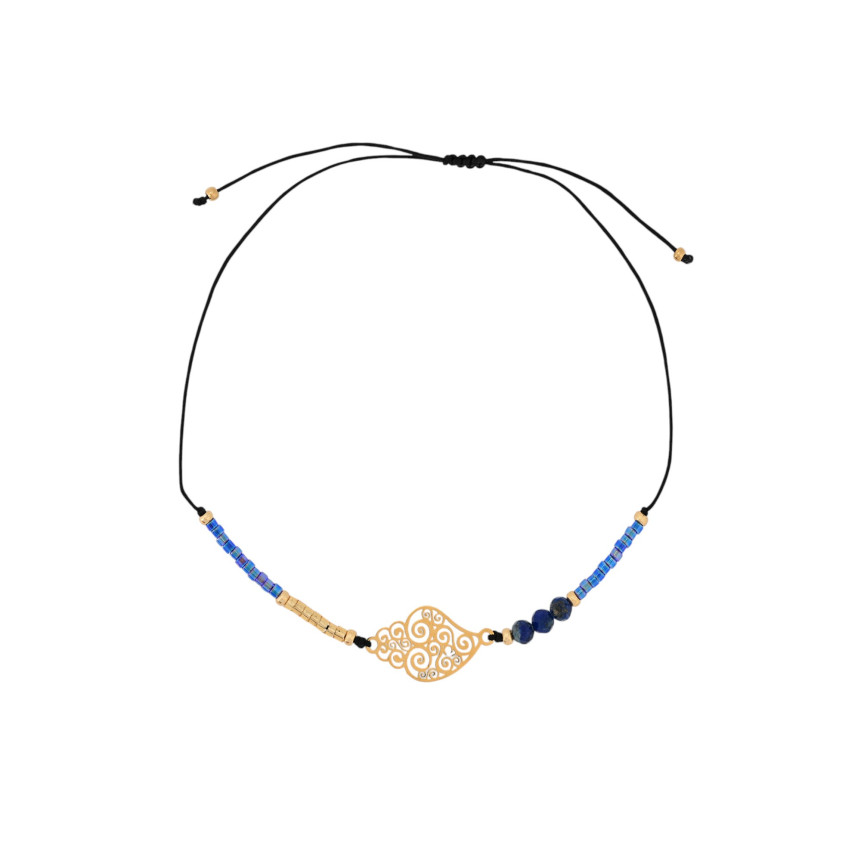 Conjunto de três pulseiras em aço vermelho