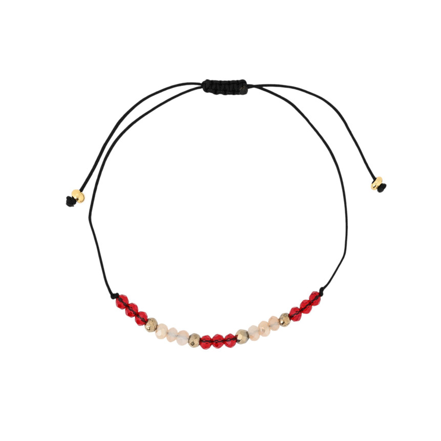 Set of Three Orange Steel Bracelets