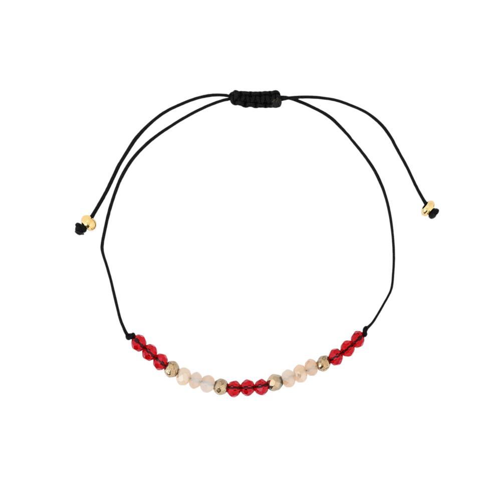 Set of Three Orange Steel Bracelets