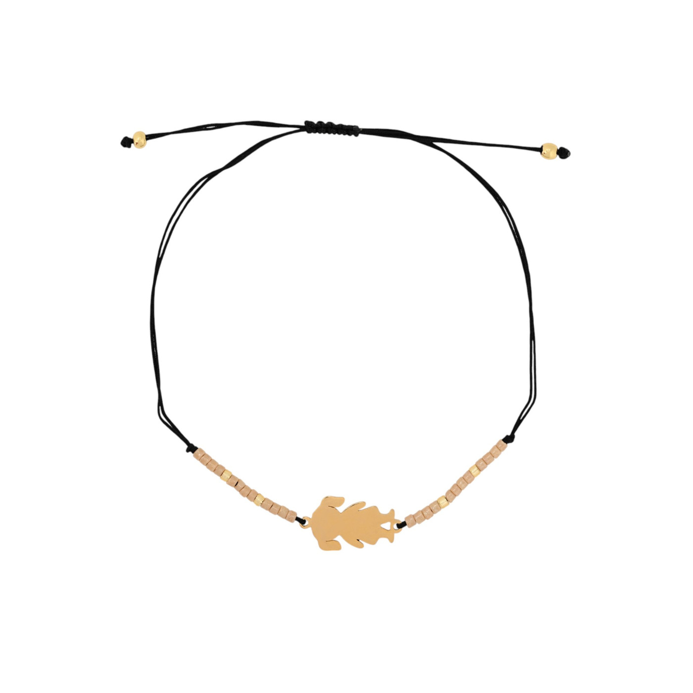 Ensemble de trois bracelets en acier beige