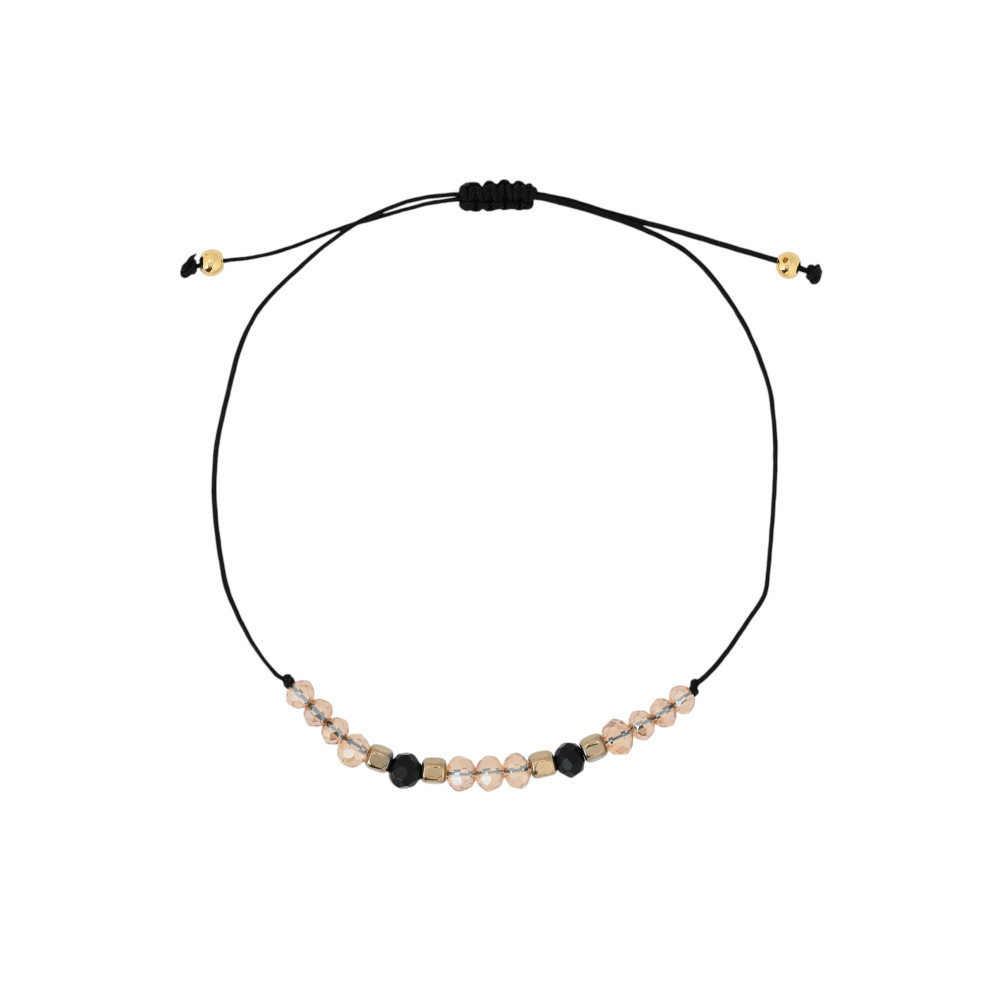 Set of Three Beige Steel Bracelets