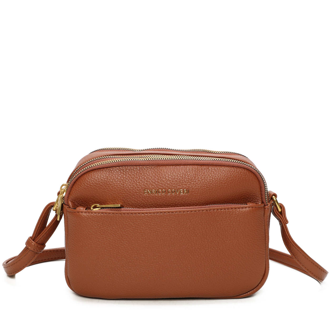Crossbody Bag with Multiple Zippers