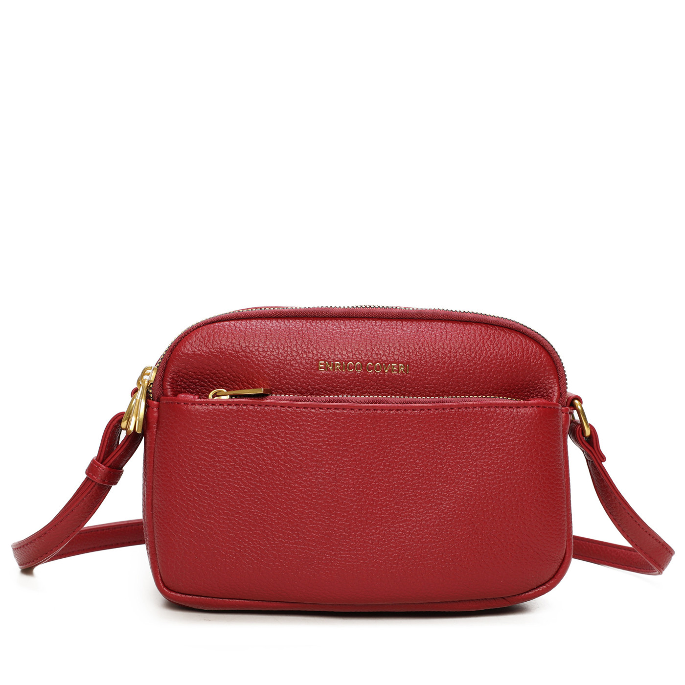 Crossbody Bag with Multiple Zippers