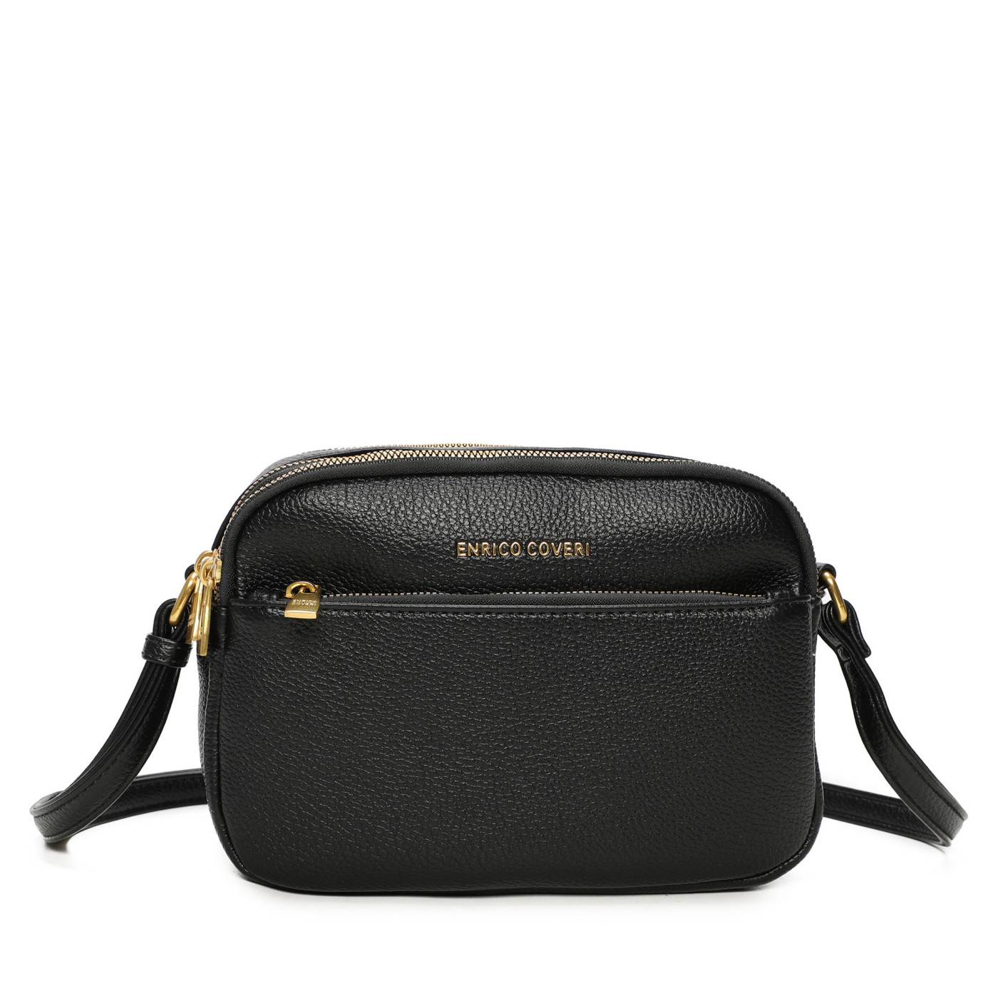 Crossbody Bag with Multiple Zippers