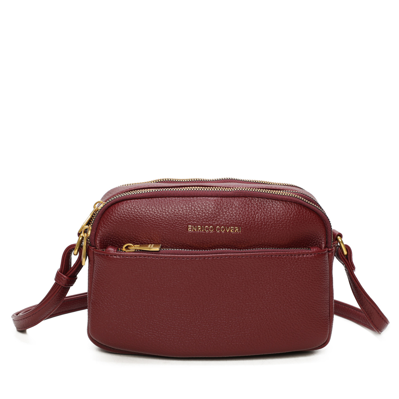 Crossbody Bag with Multiple Zippers