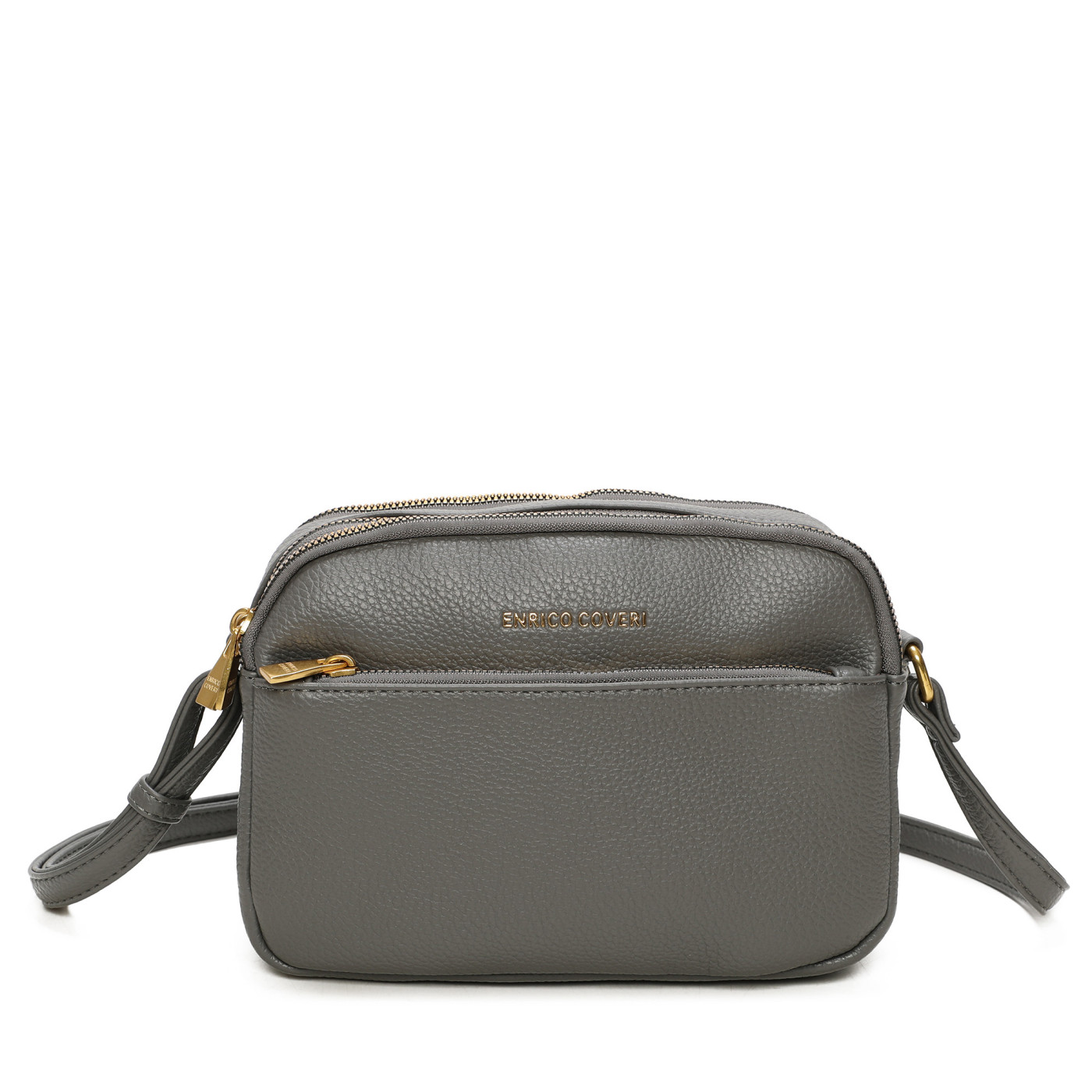 Crossbody Bag with Multiple Zippers