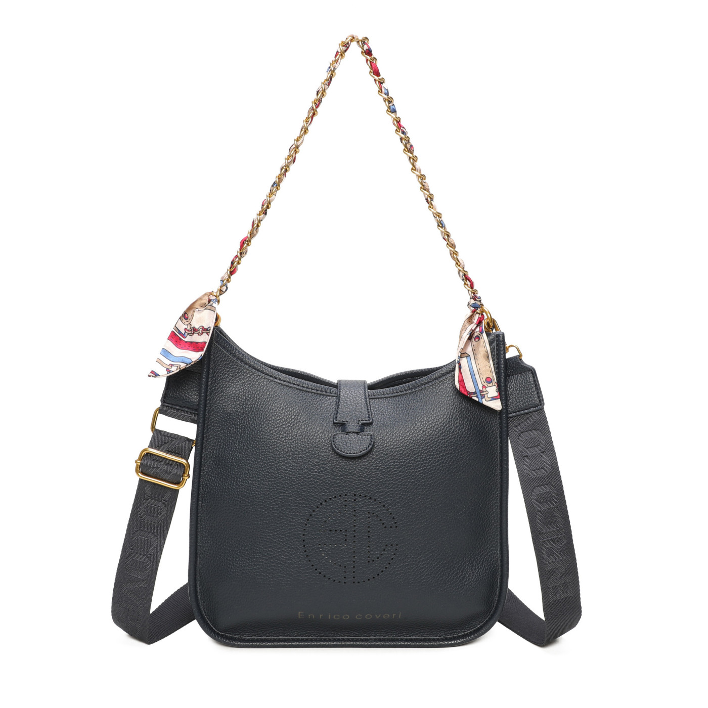Borsa Shopper con foulard tra le catene
