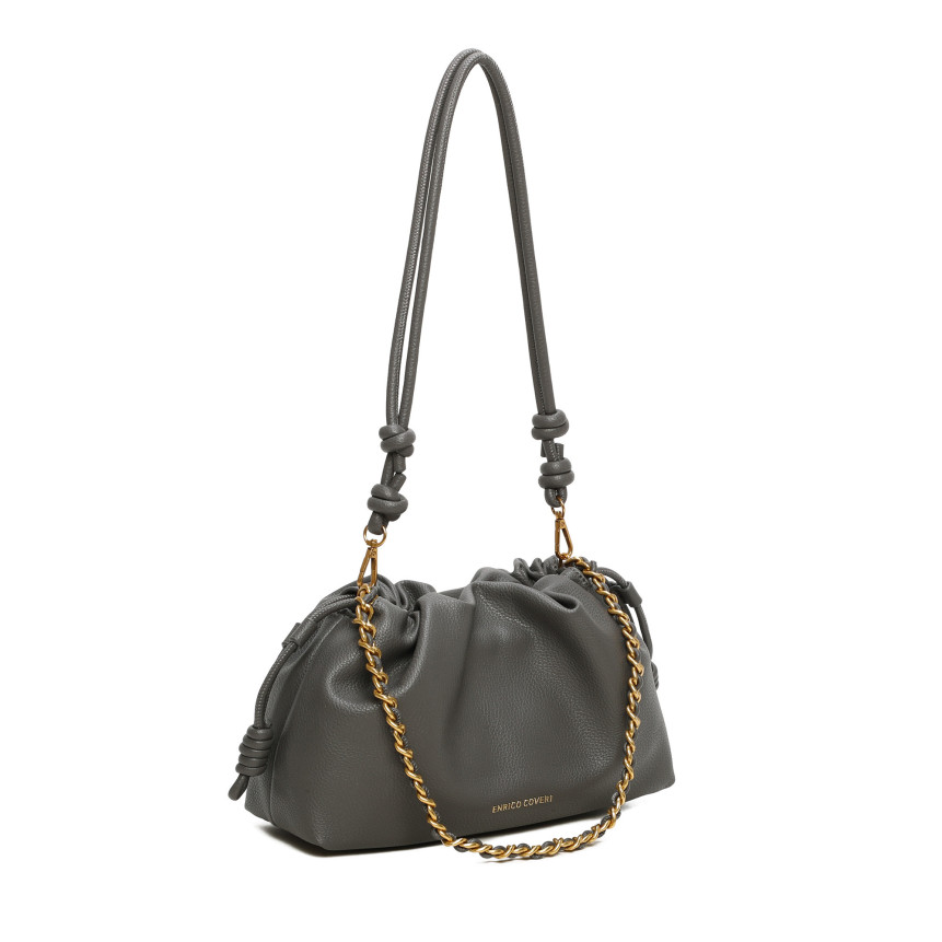 Borsa a tracolla stile caramella con catena