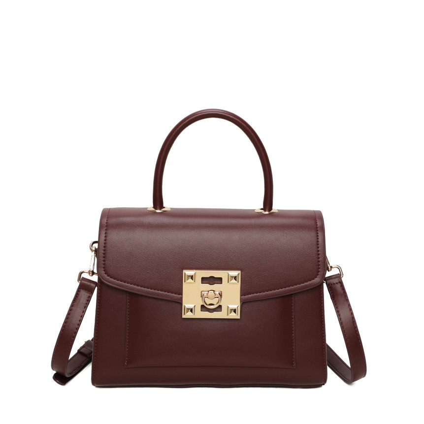 Crossbody Bag with Gold Details