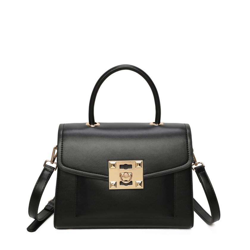 Sac à bandoulière avec détails dorés