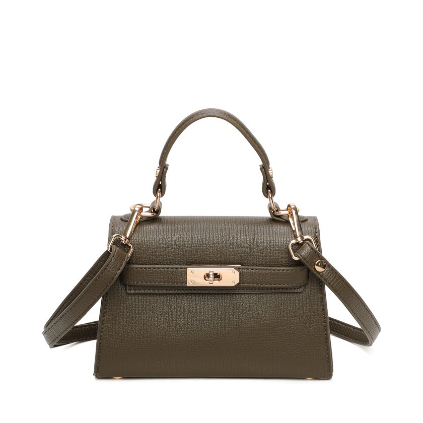 Sac à bandoulière avec détails dorés