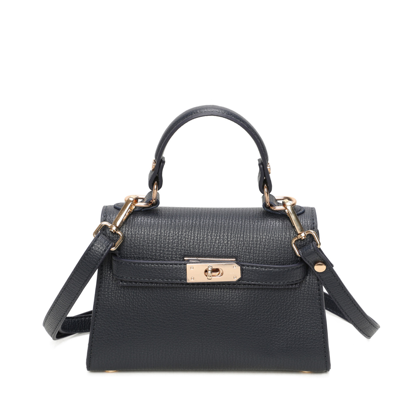 Crossbody Bag with Gold Details
