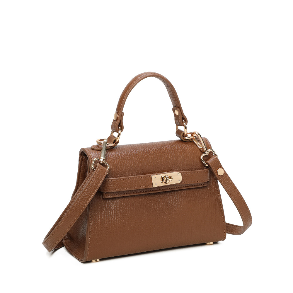Crossbody Bag with Gold Details