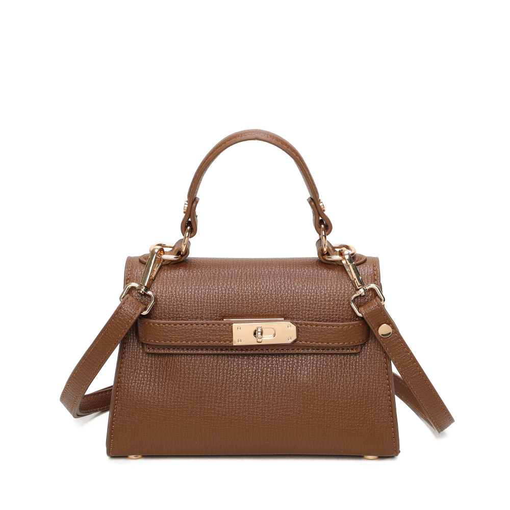 Crossbody Bag with Gold Details