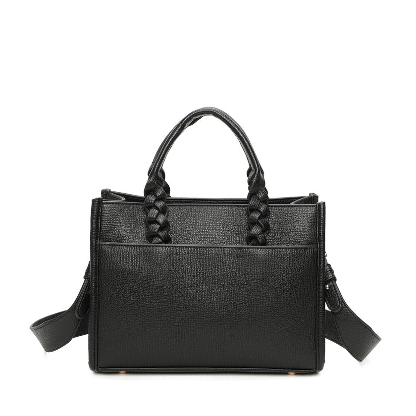 Borsa Shopper con manico intrecciato