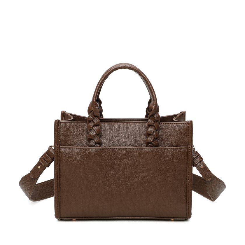 Borsa Shopper con manico intrecciato