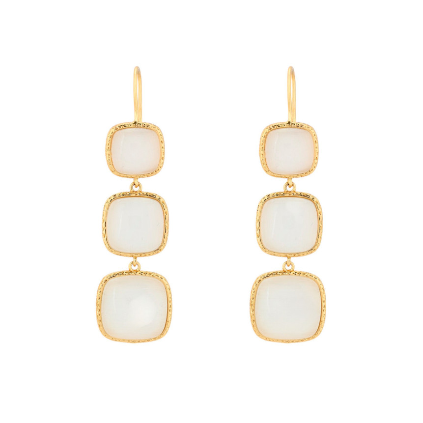 Pendientes con 3 piedras GB