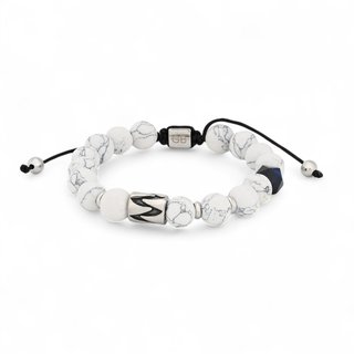 Pulseira homem elástica com pedras GB