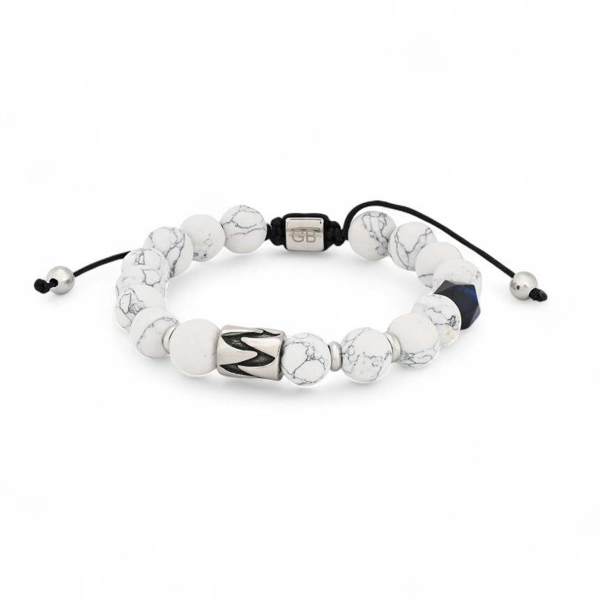 Pulseira homem elástica com pedras GB