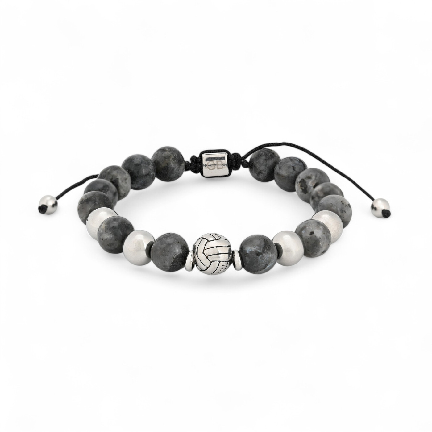 Elastic men steel bracelet stone volleyball GB