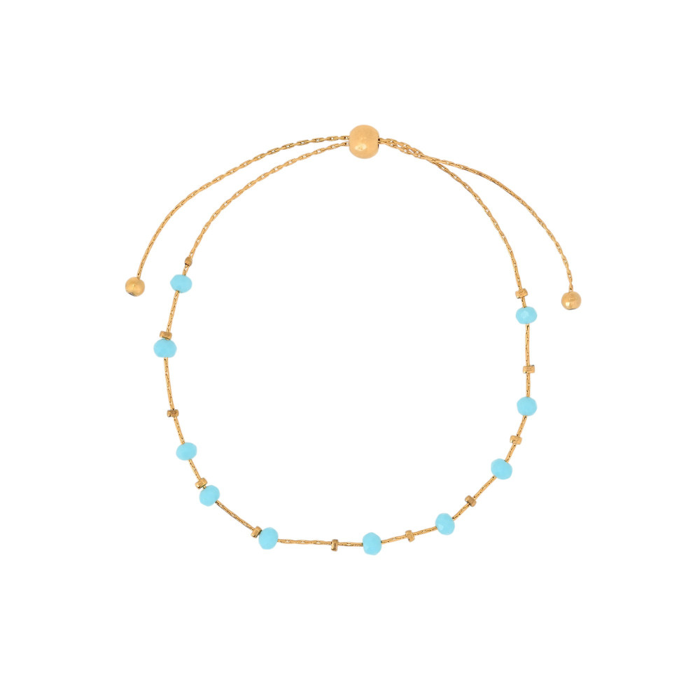 Colored adjustable steel bracelet GB