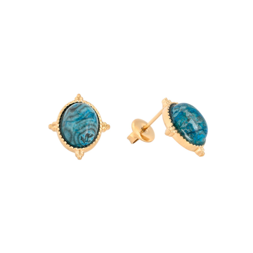 Steel earrings rounds GB