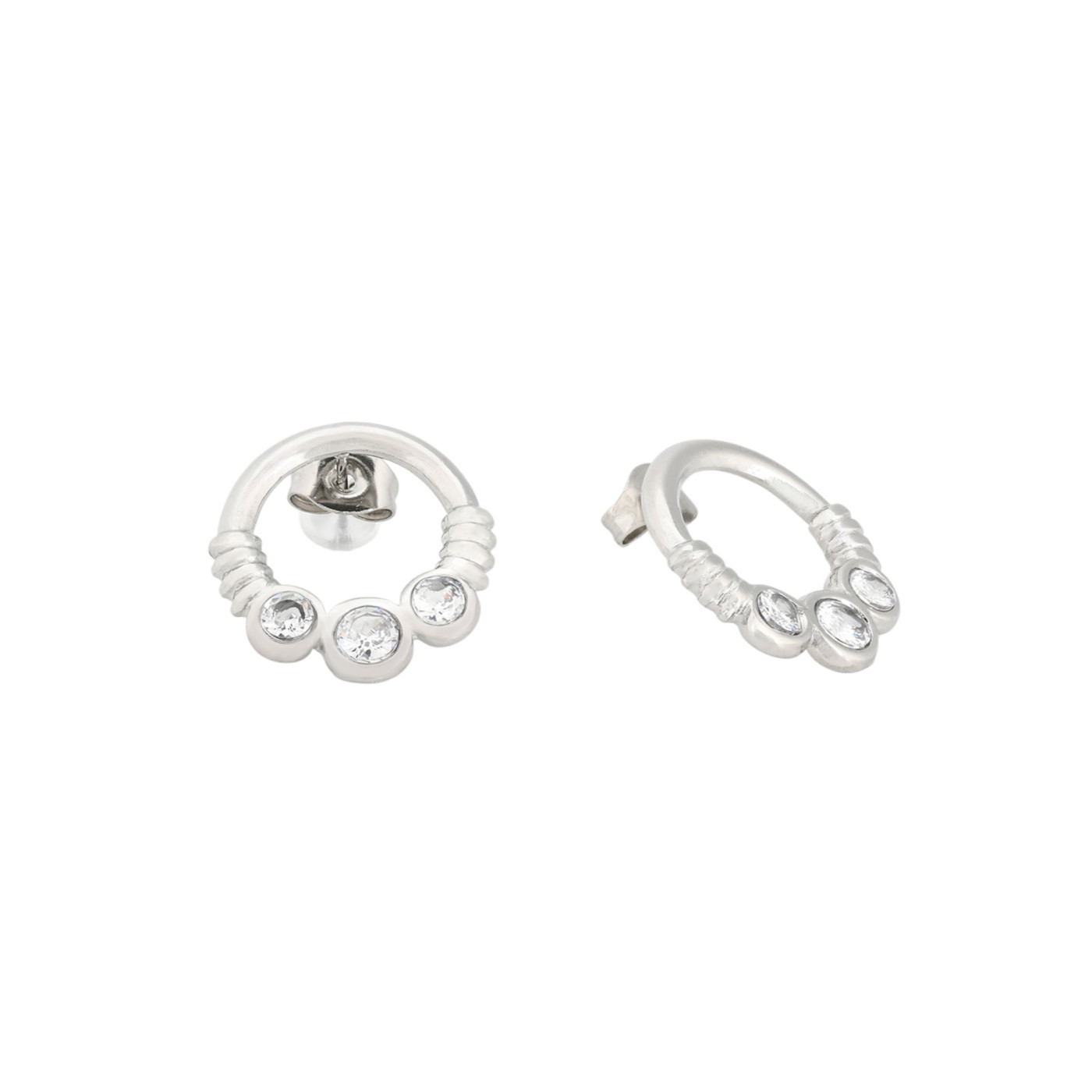 Pendientes en acero redondos GB