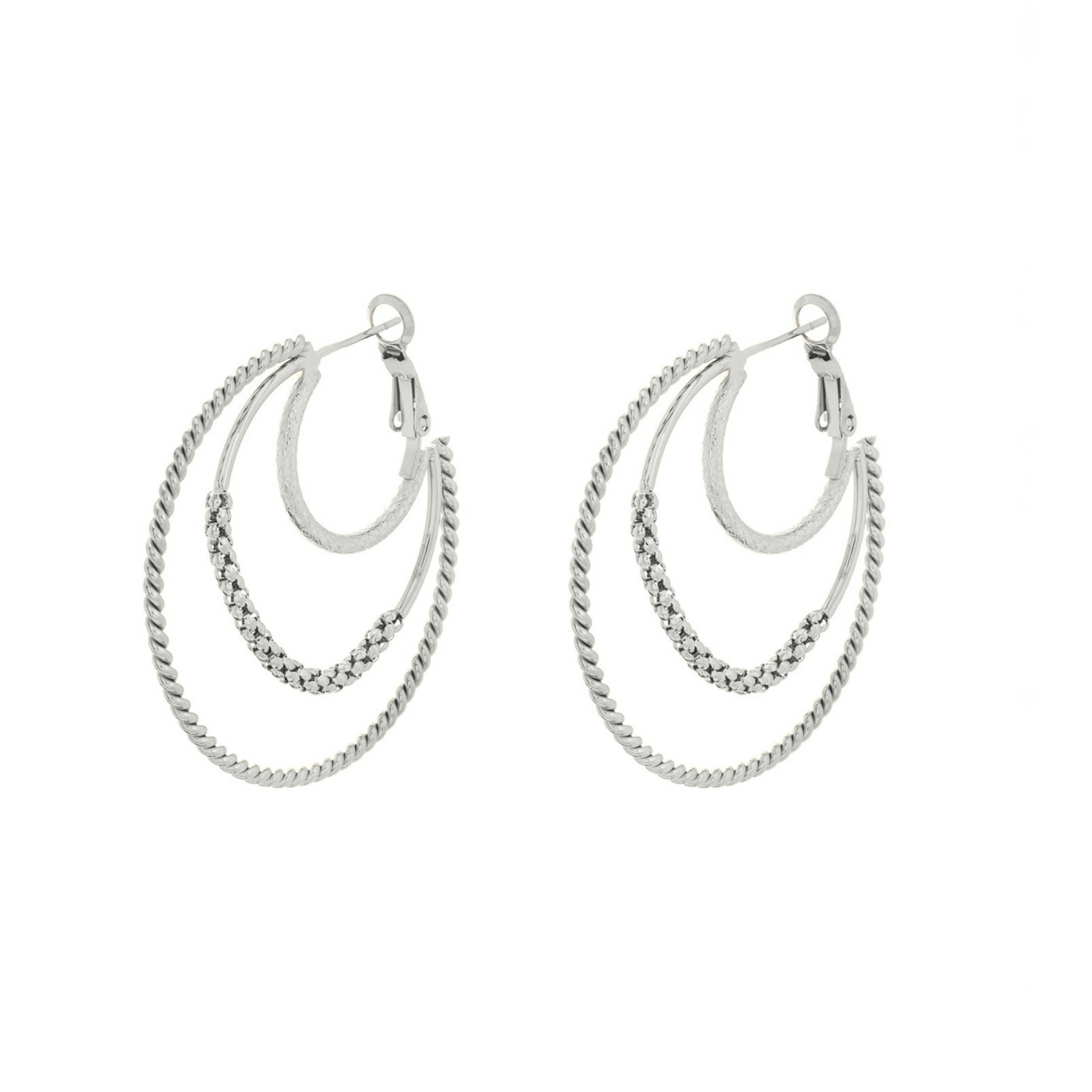 Pendientes de aro triples GB