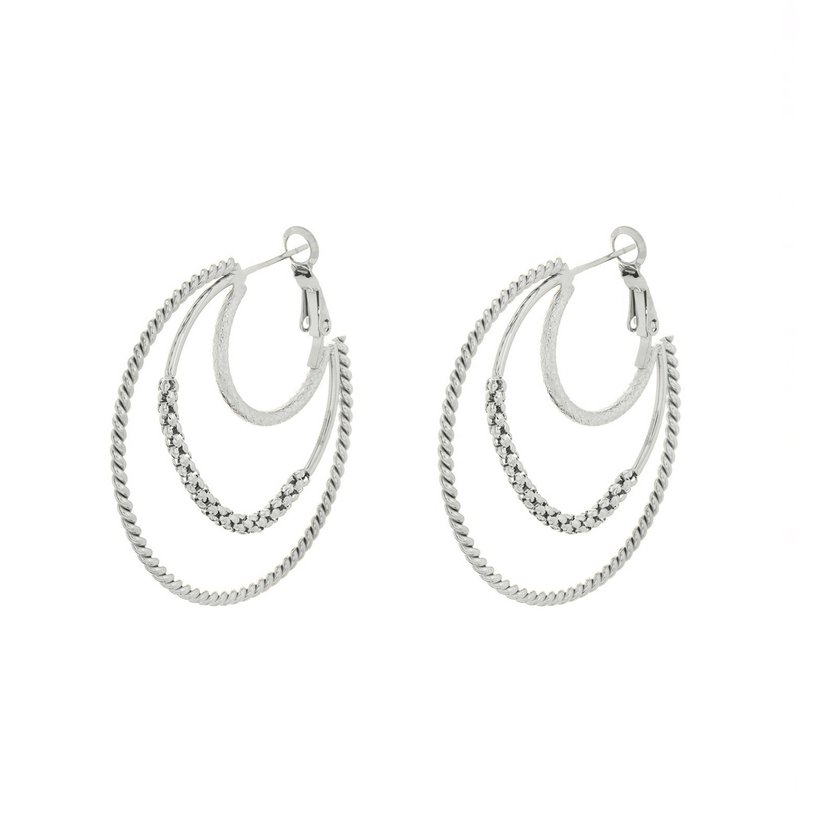Boucles d'oreilles à anneaux triples GB