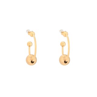 Anneaux en acier inoxydable avec pendentif boule GB