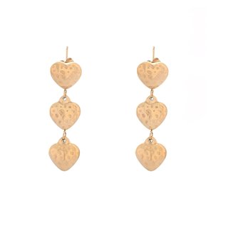Steel earrings hearts pending GB