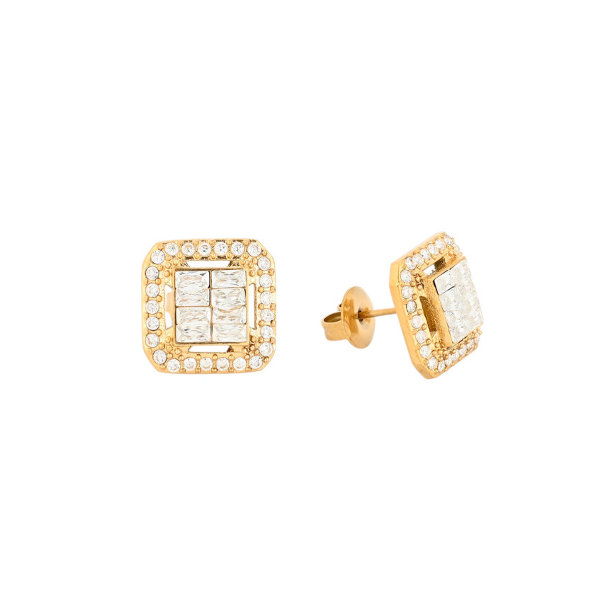 Boucles d'oreilles Delicate carrées