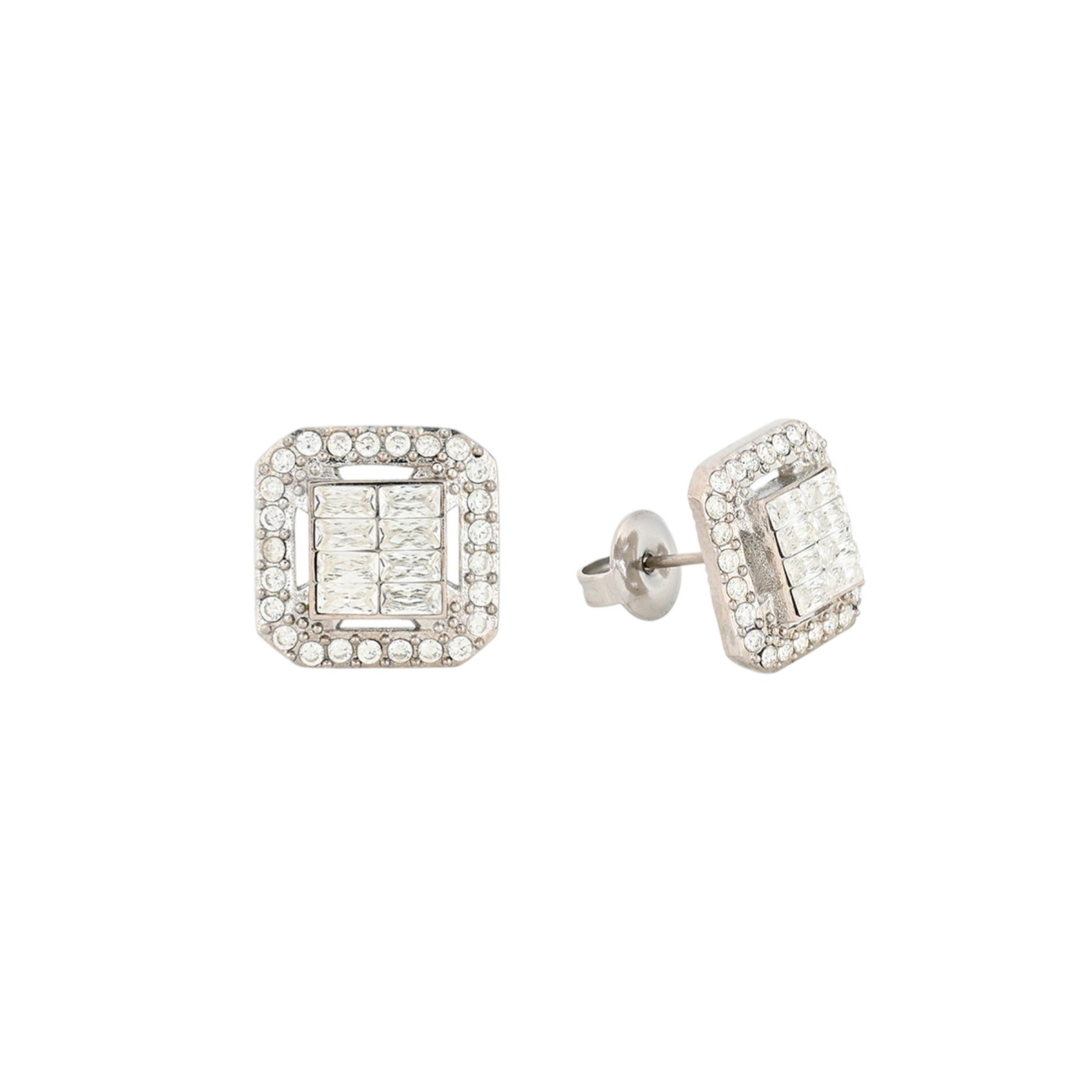 Delicate square earrings
