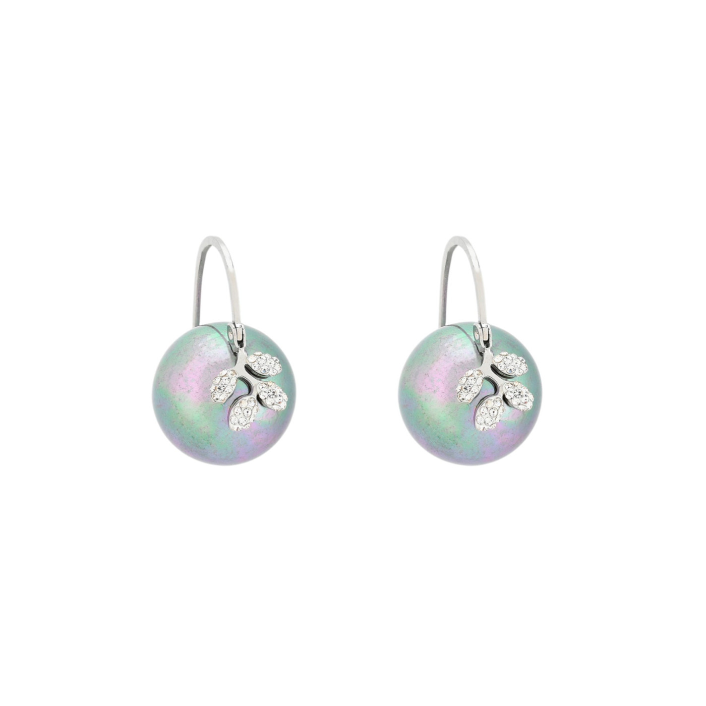 Perlas grises Glamour con hoja