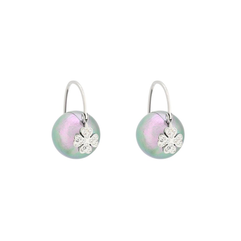 Perle grigie Glamour con quadrifoglio