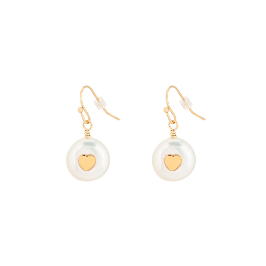 Orecchini Glamour con perla e cuore