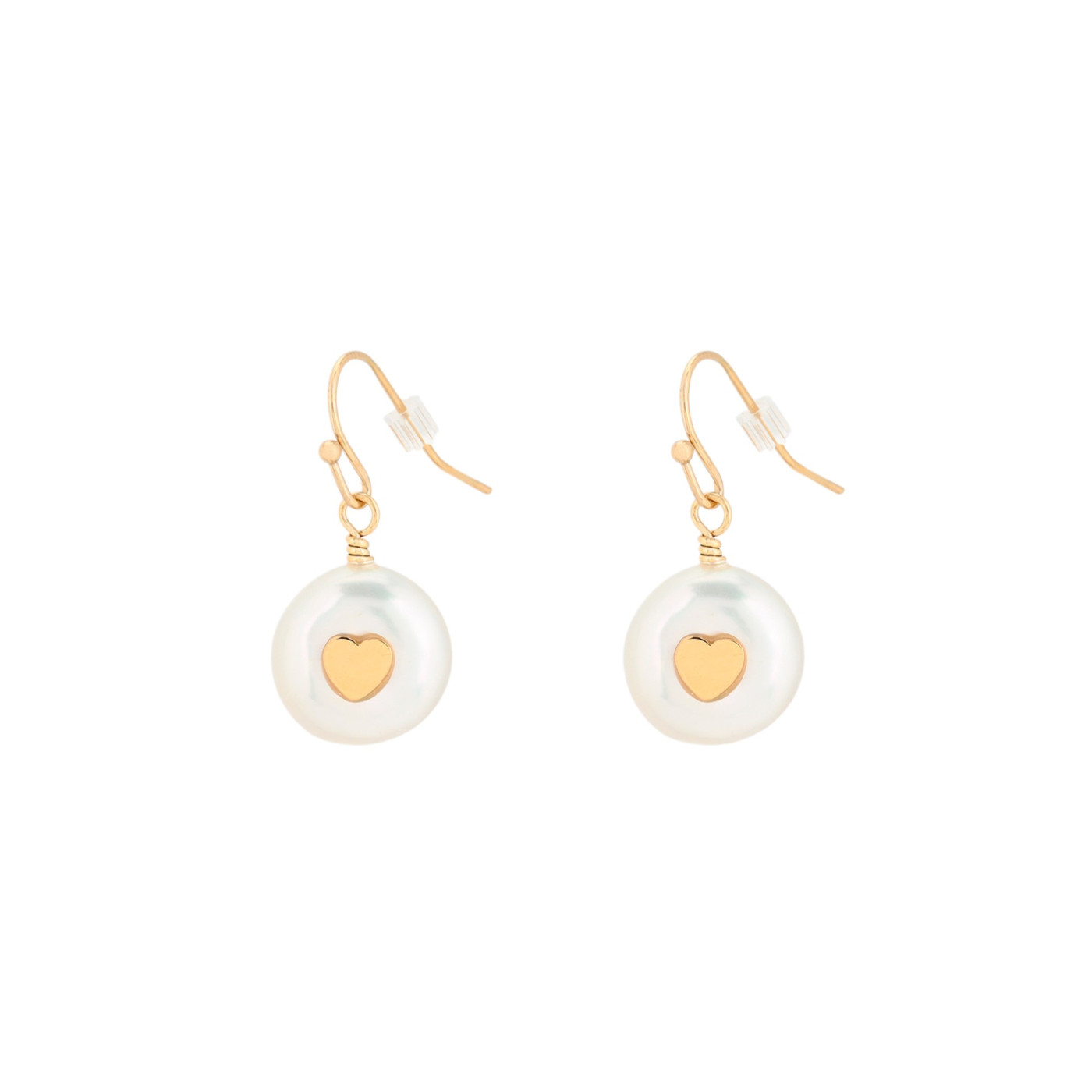 Glamour earrings with pearl and heart