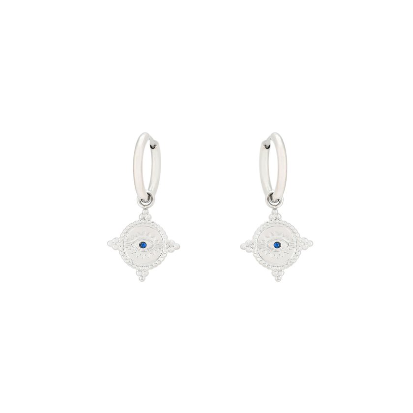 Boucles d'oreilles Glamour avec pendentif œil